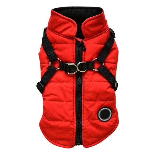 Winter Pet Dog Puppy Jacket with Harness. Warm Autumn Coat For Small Medium Dogs. WickedYo.